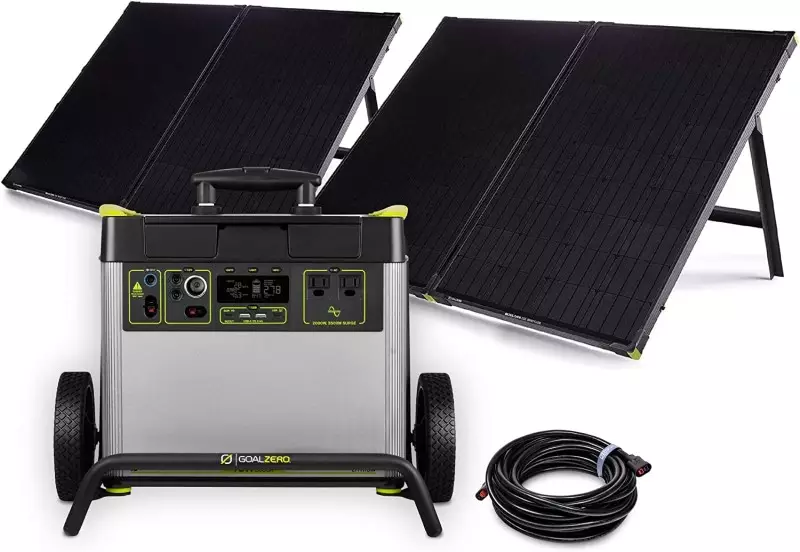 Solar generator system with panels for reliable backup power solutions